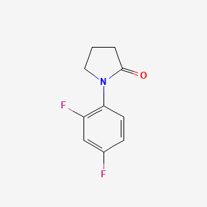 Structure - 1-(2,4-Difluorophenyl)pyrrolidin-2-one