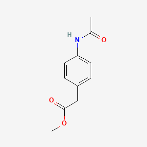 Structure - Methyl 2-(4-acetamidophenyl)acetate