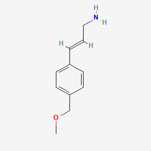 Structure - 3-(4-(Methoxymethyl)phenyl)prop-2-en-1-amine