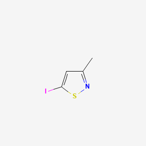 Structure - 5-Iodo-3-methyl-1,2-thiazole, 5-Iodo-3-methylisothiazole