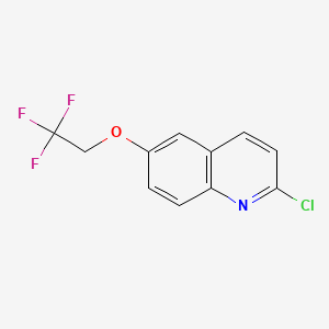 Structure - 2-Chloro-6-(2,2,2-trifluoroethoxy)quinoline