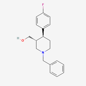 Structure - Rac-[(3r,4s)-1-benzyl-4-(4-fluorophenyl)piperidin-3-yl]methanol, trans, [(3S,4R)-1-BENZYL-4-(4-FLUORO-PHENYL)-PIPERIDIN-3-YL]-METHANOL