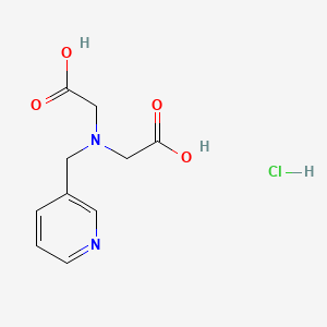 Structure - 2,2'-((Pyridin-3-ylmethyl)azanediyl)diacetic acid hydrochloride