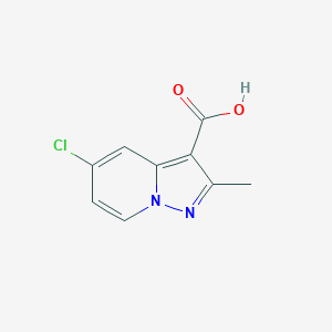Structure - 5-Chloro-2-methylpyrazolo[1,5-a]pyridine-3-carboxylic acid