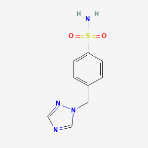 Structure - 4-(1h-1,2,4-triaZol-1-ylmethyl)benzene-1-sulfonamide