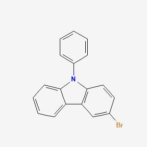 Structure - 3-Bromo-9-phenyl-9H-carbazole, 3-Bromo-9-phenyl-carbazole
