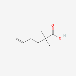 Structure - 2,2-Dimethylhex-5-enoic acid, 2,2-Dimethyl-5-hexenoic acid