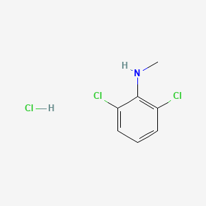 Structure - 2,6-Dichloro-N-methylaniline hydrochloride, (2,6-Dichloro-phenyl)-Methyl-aMine hydrochloride