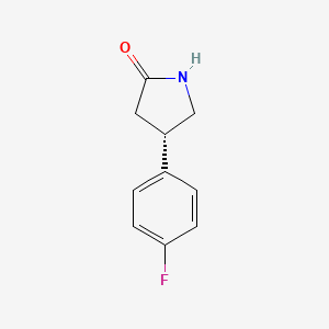 Structure - (S)-4-(4-fluorophenyl)pyrrolidin-2-one