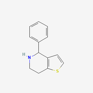 Structure - 4-Phenyl-4,5,6,7-tetrahydrothieno[3,2-c]pyridine