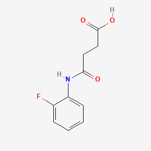 Structure - 4-((2-Fluorophenyl)amino)-4-oxobutanoic acid, 4-[(2-Fluorophenyl)amino]-4-oxobutanoic acid