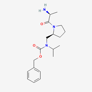 Structure - Benzyl (((S)-1-((S)-2-aminopropanoyl)pyrrolidin-2-yl)methyl)(isopropyl)carbamate
