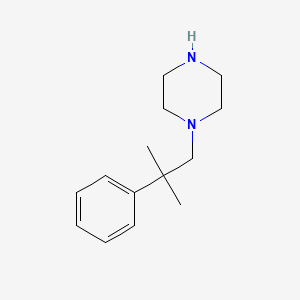 Structure - 1-(2-Methyl-2-phenylpropyl)piperazine