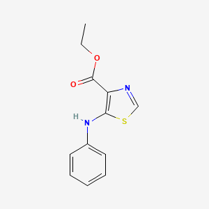 Structure - Ethyl 5-(phenylamino)thiazole-4-carboxylate, 4-Thiazolecarboxylic acid, 5-(phenylamino)-, ethyl ester