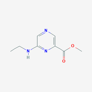 Structure - Methyl 6-(ethylamino)pyrazine-2-carboxylate