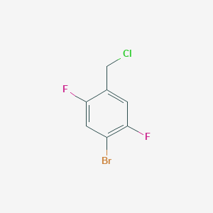Structure - 1-Bromo-4-(chloromethyl)-2,5-difluorobenzene