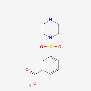 Structure - 3-[(4-methylpiperazin-1-yl)sulfonyl]benzoic acid, 3-((4-Methylpiperazin-1-yl)sulfonyl)benzoic acid