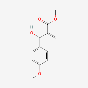 Structure - Methyl 2-(hydroxy(4-methoxyphenyl)methyl)acrylate