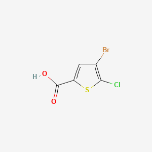 Structure - 4-Bromo-5-chlorothiophene-2-carboxylic acid