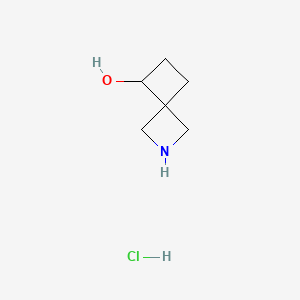Structure - 2-Azaspiro[3.3]heptan-5-ol hydrochloride