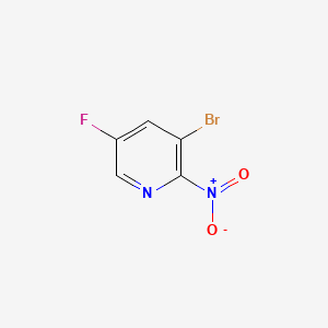 Structure - 3-Bromo-5-fluoro-2-nitropyridine