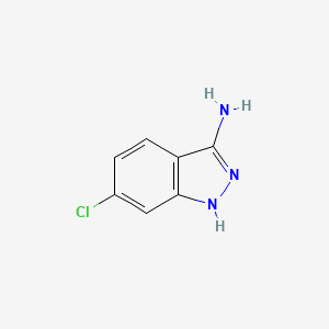 Structure - 3-Amino-6-chloro-1H-indazole, 6-Chloro-1H-indazol-3-amine