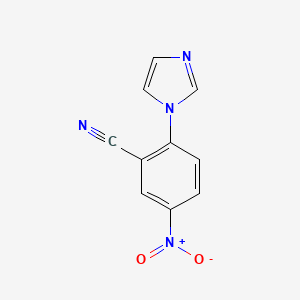 Structure - 2-(Imidazol-1-yl)-5-nitrobenzonitrile, 2-(1H-Imidazol-1-yl)-5-nitrobenzonitrile