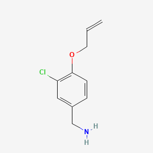 Structure - (4-(Allyloxy)-3-chlorophenyl)methanamine