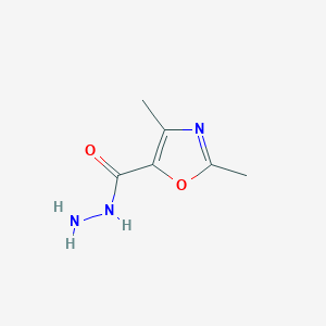 Structure - 2,4-Dimethyloxazole-5-carbohydrazide, 2,4-Dimethyl-1,3-oxazole-5-carbohydrazide