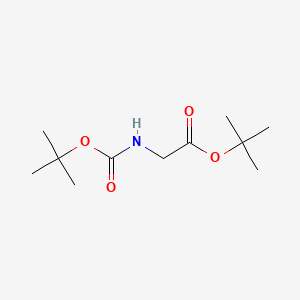 Structure - N-(tert-Butoxycarbonyl)glycine tert-Butyl Ester, >98.0%(HPLC)(N)