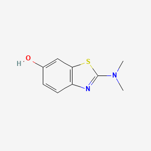 Structure - 2-(Dimethylamino)-1,3-benzothiazol-6-ol, 2-DIMETHYLAMINO-6-BENZOTHIAZOLOL