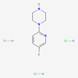Structure - 1-(5-Fluoropyridin-2-yl)piperazine trihydrochloride