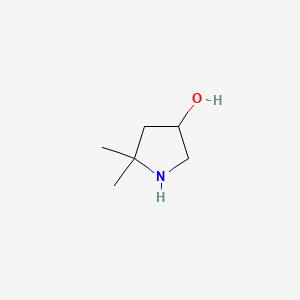 Structure - 5,5-Dimethylpyrrolidin-3-ol