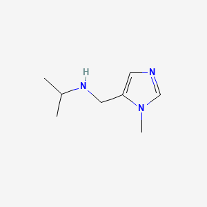 Structure - [(1-methyl-1h-imidazol-5-yl)methyl](propan-2-yl)amine, N-((1-Methyl-1H-imidazol-5-yl)methyl)propan-2-amine