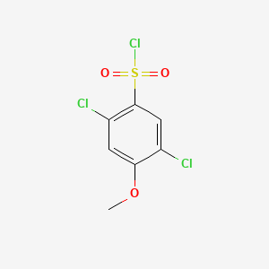 Structure - 2,5-Dichloro-4-methoxybenzenesulfonyl chloride, 2,5-Dichloro-4-methoxybenzene-1-sulfonyl Chloride