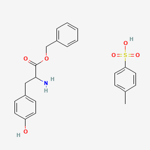 Structure - (R)-Benzyl 2-amino-3-(4-hydroxyphenyl)propanoate 4-methylbenzenesulfonate, H-D-Tyr-OBzl·p-tosylate