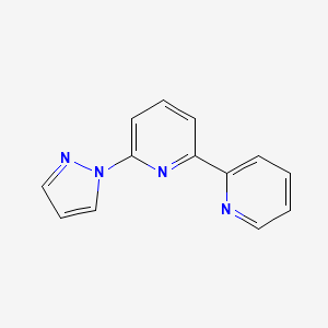Structure - 6-(1H-Pyrazol-1-yl)-2,2'-bipyridine, 6-(N-pyrazolyl)-2,2'-bipyridine
