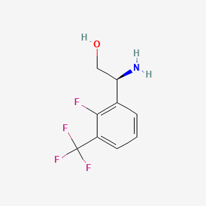 Structure - (S)-2-amino-2-(2-fluoro-3-(trifluoromethyl)phenyl)ethan-1-ol, (2S)-2-amino-2-[2-fluoro-3-(trifluoromethyl)phenyl]ethanol