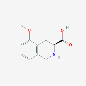 Structure - (S)-5-methoxy-1,2,3,4-tetrahydroisoquinoline-3-carboxylic acid