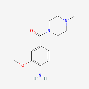 Structure - (4-Amino-3-methoxyphenyl)(4-methylpiperazin-1-yl)methanone, (4-amino-3-methoxyphenyl)-(4-methylpiperazin-1-yl)methanone