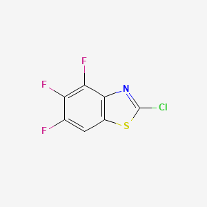 Structure - 2-Chloro-4,5,6-trifluorobenzo[d]thiazole, 2-Chloro-4,5,6-trifluoro-1,3-benzothiazole