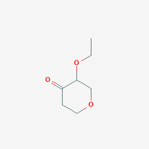 Structure - 3-Ethoxydihydro-2H-pyran-4(3H)-one, 3-Ethoxyoxan-4-one