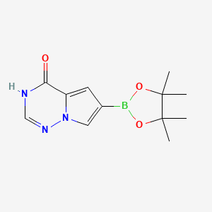Structure - 6-(4,4,5,5-Tetramethyl-1,3,2-dioxaborolan-2-yl)pyrrolo[2,1-f][1,2,4]triazin-4(3H)-one