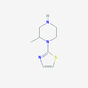 Structure - 2-(2-Methylpiperazin-1-yl)thiazole