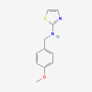 Structure - N-[(4-Methoxyphenyl)methyl]-1,3-thiazol-2-amine, N-(4-methoxybenzyl)thiazol-2-amine
