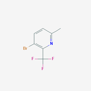 Structure - 3-Bromo-6-methyl-2-(trifluoromethyl)pyridine