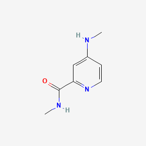 Structure - N-Methyl-4-(methylamino)picolinamide