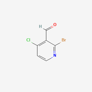 Structure - 2-Bromo-4-chloropyridine-3-carbaldehyde, 2-Bromo-4-chloronicotinaldehyde