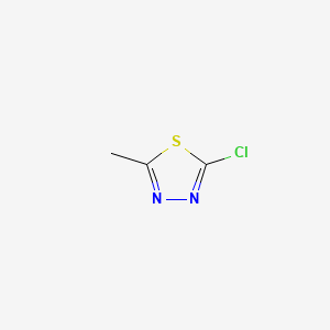 Structure - 2-Chloro-5-methyl-1,3,4-thiadiazole, chloro-methyl-[1,3,4]thiadiazole