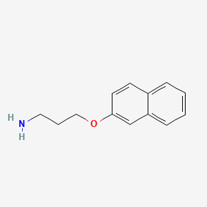 Structure - 2-(3-Aminopropoxy)naphthalene, 3-(naphthalen-2-yloxy)propan-1-amine